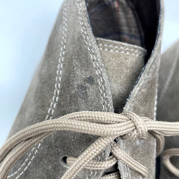 1901 Tan and Gray Chukka Boots Suede Ankle Design - Picture 6 of 12
